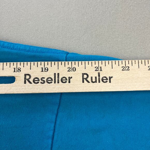 Vintage Blue T-Shirt Adult Small Oneita Blank Single Stitch Basic Made USA 90s - Picture 13 of 13